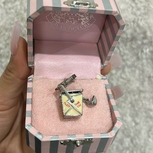 Rare silver Juicy takeout 🥡 charm